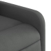 Sillón reclinable eléctrico de tela gris oscuro