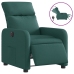 Sillón reclinable eléctrico tela verde oscuro