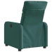 Sillón reclinable eléctrico tela verde oscuro