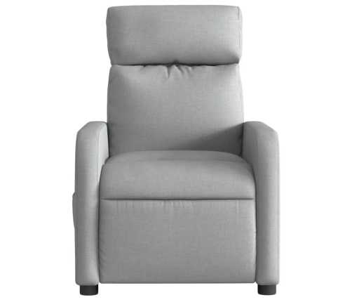 Sillón reclinable de masaje eléctrico tela gris claro