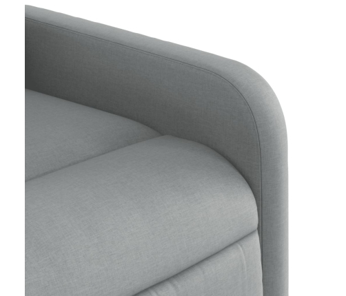 Sillón reclinable de masaje eléctrico tela gris claro