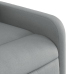 Sillón reclinable de masaje eléctrico tela gris claro