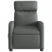 Sillón reclinable de masaje eléctrico tela gris oscuro