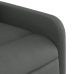 Sillón reclinable de masaje eléctrico tela gris oscuro