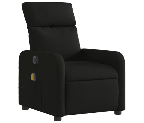 Sillón reclinable de masaje eléctrico tela negro