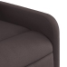 Sillón reclinable de masaje eléctrico tela marrón oscuro