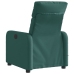 Sillón reclinable de masaje eléctrico tela verde oscuro