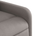 Sillón reclinable de masaje eléctrico tela gris taupe