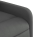 Sillón reclinable elevable de tela gris oscuro