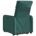 Sillón reclinable elevable tela verde oscuro