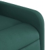 Sillón reclinable elevable tela verde oscuro