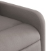 Sillón reclinable elevable tela gris taupe