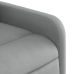 Sillón eléctrico reclinable elevable de tela gris claro