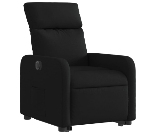 Sillón eléctrico reclinable elevable de tela negro