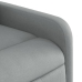 Sillón de masaje eléctrico reclinable elevable tela gris claro