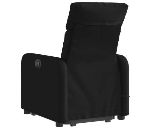 Sillón de masaje eléctrico reclinable elevable tela negro