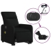 Sillón de masaje eléctrico reclinable elevable tela negro