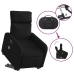 Sillón de masaje eléctrico reclinable elevable tela negro