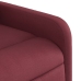 Sillón de masaje elevable eléctrico tela rojo tinto