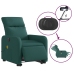 Sillón masaje eléctrico reclinable elevable tela verde oscuro