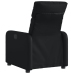 Sillón reclinable eléctrico de cuero sintético negro