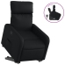 Sillón reclinable elevable cuero artificial negro