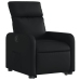 Sillón reclinable elevable cuero artificial negro