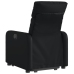 Sillón reclinable elevable cuero artificial negro