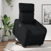 Sillón reclinable elevable cuero artificial negro