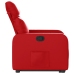 Sillón reclinable elevable cuero artificial rojo