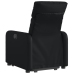 Sillón reclinable y elevable eléctrico cuero sintético negro