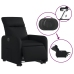 Sillón reclinable y elevable eléctrico cuero sintético negro