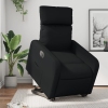 Sillón reclinable y elevable eléctrico cuero sintético negro