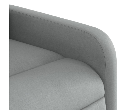 Sillón reclinable eléctrico tela gris claro