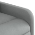 Sillón reclinable eléctrico tela gris claro