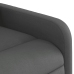 Sillón reclinable eléctrico de tela gris oscuro