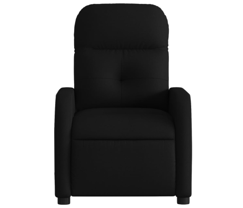 Sillón reclinable eléctrico de tela negro