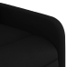 Sillón reclinable eléctrico de tela negro