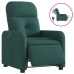 Sillón reclinable eléctrico tela verde oscuro