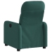 Sillón reclinable eléctrico tela verde oscuro