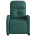 Sillón reclinable eléctrico tela verde oscuro