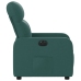 Sillón reclinable eléctrico tela verde oscuro