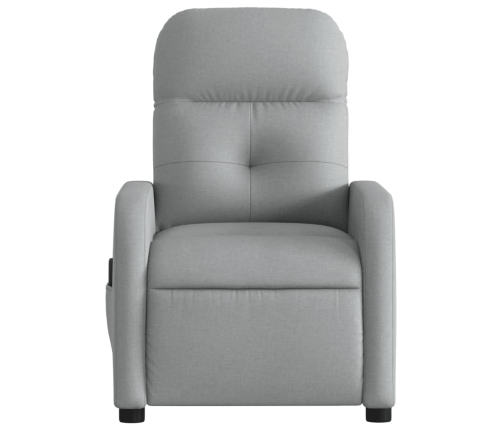 Sillón reclinable de masaje eléctrico tela gris claro