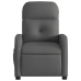 Sillón reclinable de masaje eléctrico tela gris oscuro