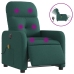 Sillón reclinable de masaje eléctrico tela verde oscuro