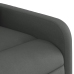 Sillón reclinable elevable de tela gris oscuro