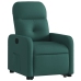 Sillón reclinable elevable tela verde oscuro