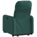 Sillón reclinable elevable tela verde oscuro