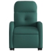 Sillón reclinable elevable tela verde oscuro