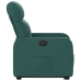 Sillón reclinable elevable tela verde oscuro